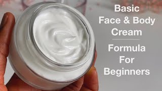 How To Formulate Simple Day amp Night Moisturising Cream  Formula For Beginners Face amp Body Cream [upl. by Estele]