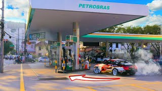 FIZ DRIFT DENTRO DO POSTO DE GASOLINA [upl. by Ori]