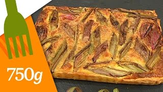 Tarte à la rhubarbe inratable  750g [upl. by Emelen]