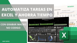 AUTOMATIZA TAREAS en Excel SIN CODIGO  Grabar Macros [upl. by Eehsar]