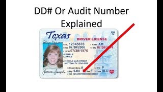 What Is The DD or Audit Number On Your Drivers License Explained [upl. by Ethan618]