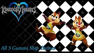 Kingdom Hearts 15 OST All Gummi Ship Themes [upl. by Hammerskjold]