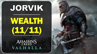 Jorvik All Wealth Locations  GearArmor Chests  Assassins Creed Valhalla [upl. by Woodson]