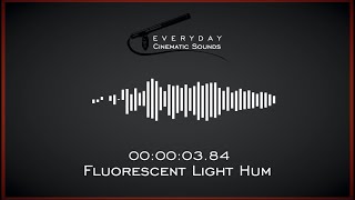 Fluorescent Light Hum  HQ Sound Effect [upl. by Ynnavoj]