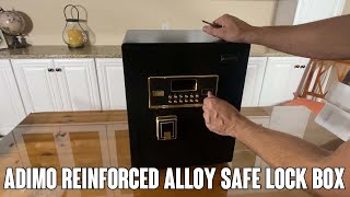 Safe Box Review ADIMO Cabinet Safes with Sensitive Alarms [upl. by Anitirhc682]