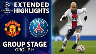 Manchester United vs Paris SaintGermain Extended Highlights  UCL on CBS Sports [upl. by Hauger768]