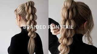 HOW TO BANANA BUSHEL BRAID ❤️ Unique Braided Ponytail [upl. by Florrie]