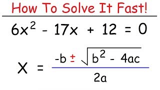 How To Solve Quadratic Equations Using The Quadratic Formula [upl. by Benedikta]