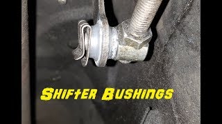 EASY Mercedes Transmission Shifter Bushing Replacement  W126  1984 300 SD [upl. by Sedinoel]