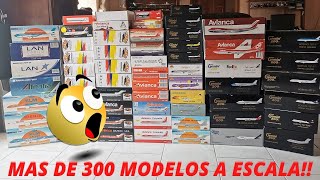 ✈️🚨COLECCION DE AVIONES A ESCALA🚨✈️MAS DE 300 MODELOS MODEL AIRCRAFT COLLECTION UPDATE 2021✈️🚁🚨 [upl. by Crescen866]