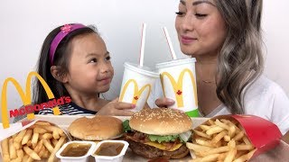 McDonalds Quarter Pounder BLT amp Cheeseburger  Mukbang  NE Lets Eat [upl. by Richy]