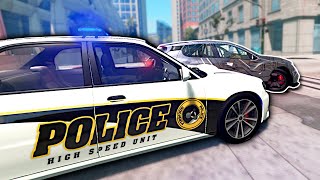 STREET RACE CAUSES A POLICE CHASE  BeamNG Drive Multiplayer Mod Gameplay [upl. by Sices708]