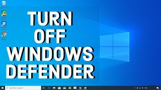 How to Turn Off Windows Defender in Windows 10 [upl. by Melcher]