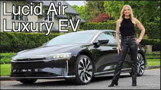 2022 Lucid Air Review  EV luxury range and performance [upl. by Ameerahs650]