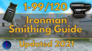 Runescape 3 Ironman 199120 Smithing Guide Updated 2021 [upl. by Stevana434]