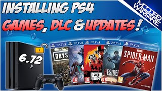 EP 4 Installing PS4 Games DLC amp Updates PS4 672 Jailbreak [upl. by Niliac]