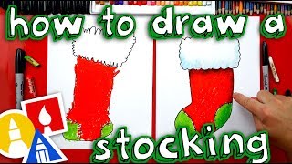 How To Draw Christmas Stocking [upl. by Wanyen]