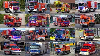 FDNY fire trucks responding compilation  horn siren and lights [upl. by Ikkela]