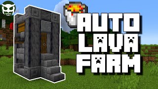 Minecraft 117 Automatic Lava Farm  Easy Tutorial [upl. by Adine]