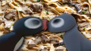 YTP Tennis Pingu Goes Fishing for DELICIOUS Beef Stroganoff [upl. by Senhauser942]