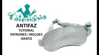 ANTIFAZ  Patrones o moldes gratis [upl. by Anaili]