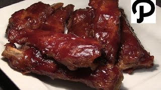 OvenBaked BBQ Spare Ribs How To Make Barbecue Pork Ribs In The Oven [upl. by Perceval]