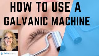 HOW TO USE GALVANIC FACIAL DEVICE ESTHETICIAN TRAINING [upl. by Standish]