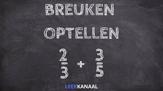 Breuken optellen  video breuken rekenen [upl. by Hajar]