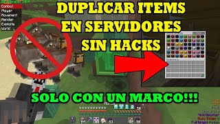 ¡DUPLICAR ITEMS EN MINECRAFT SURVIVAL O EN SERVIDORES [upl. by Florette]