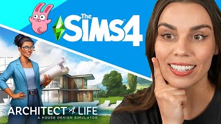 Playing The Sims 4 and Architect Life LIVE [upl. by Enialehs378]