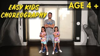 Easy Kids Choreography  Hip Hop Dance Tutorial AGES 4  MihranTV [upl. by Kuth]