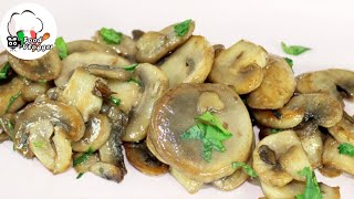 Funghi champignon trifolati facili in padella  Foodvlogger [upl. by Mishaan]