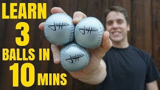 HOW TO JUGGLE 3 BALLS  Tutorial [upl. by Isayg]