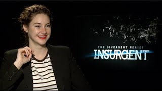 INSURGENT interviews  Shailene Woodley Theo James Ansel Elgort Miles Teller Spencer [upl. by Yleoj]