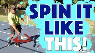 How Pickleball Beginners Can Learn To Hit Spin [upl. by Etnor]