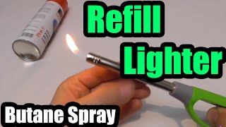 How to refill a lighter Butane Gas [upl. by Nowtna25]