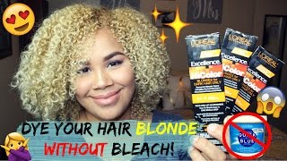 How to dye your hair blonde WITHOUT bleach  Naturally Sade [upl. by Nottarts]