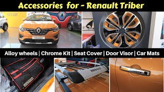 Accessories for Renault Triber with Prices Part 2  Ujjwal Saxena [upl. by Kurr]