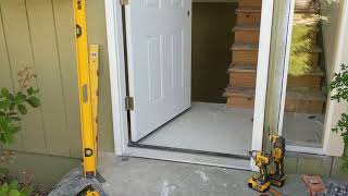 Jeld Wen Front Door Installation  Really crappy products and craftsmanship PART 1 [upl. by Duyne176]