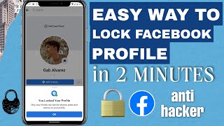 How to lock Facebook Profile 2022 In 2 MINUTES  UPDATED METHOD [upl. by Emory]