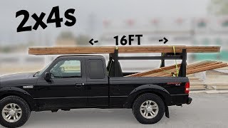 Homemade 2x4s Wood Truck Rack  Heavy Duty [upl. by Blunk]