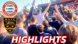 Worthing FC 02 Maidstone Utd 5 matches unbeaten National League South Vlog [upl. by Sunev]