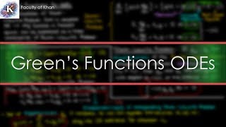 Using Greens Functions to Solve Nonhomogeneous ODEs [upl. by Auqenwahs221]