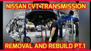 NISSAN ALTIMA CVT REMOVAL AND REBUILD PT1 [upl. by Ydnolem]