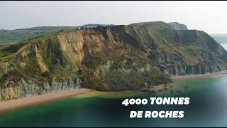 Glissement de terrain géant en Angleterre sur le littoral de la Manche [upl. by Melnick961]