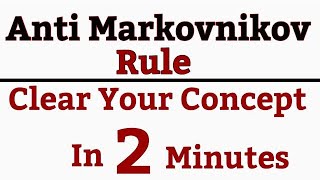 Anti Markovnikov Rule [upl. by Aicirtel]