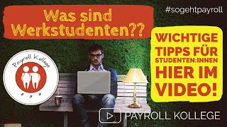 Was sind Werkstudenten Aushilfen Was ist das Werkstudentenprivileg [upl. by Tommi729]