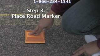 How To Install Road Markers with Butyl Pads QwikDots or Epoxy [upl. by Cilla576]