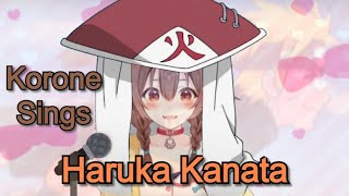 Korone Sings Naruto Opening 2 quotHaruka Kanataquot romaji lyricshololive [upl. by Herb]