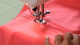 How to Sew a Flat Felled Seam  Sewing Machine [upl. by Jit816]